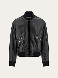 Bomber jacket in nappa leather