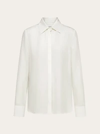 Ferragamo Monogram print silk shirt