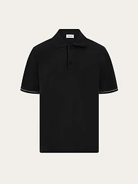 Polo shirt with color block detail