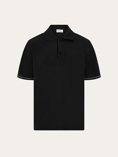 Polo shirt with color block detail