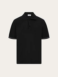 Polo shirt with color block detail