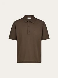 Crêpe voile polo shirt