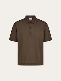 Crêpe voile polo shirt