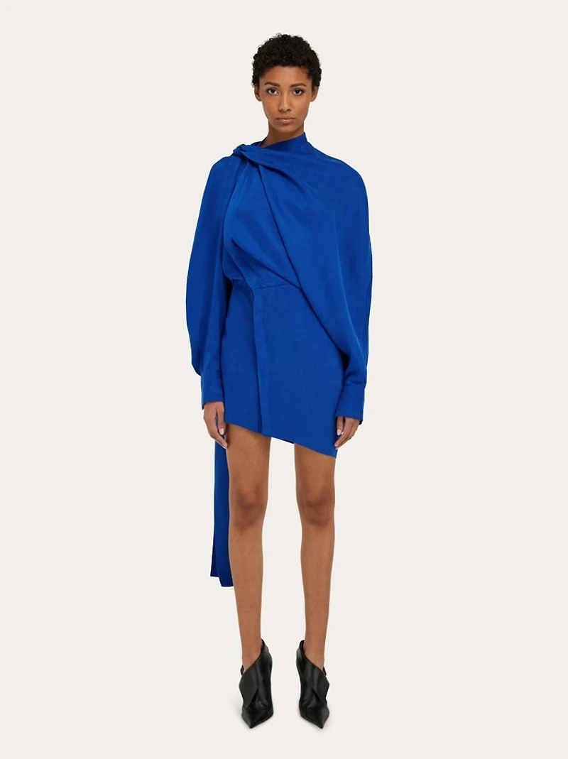 Asymmetric mini dress