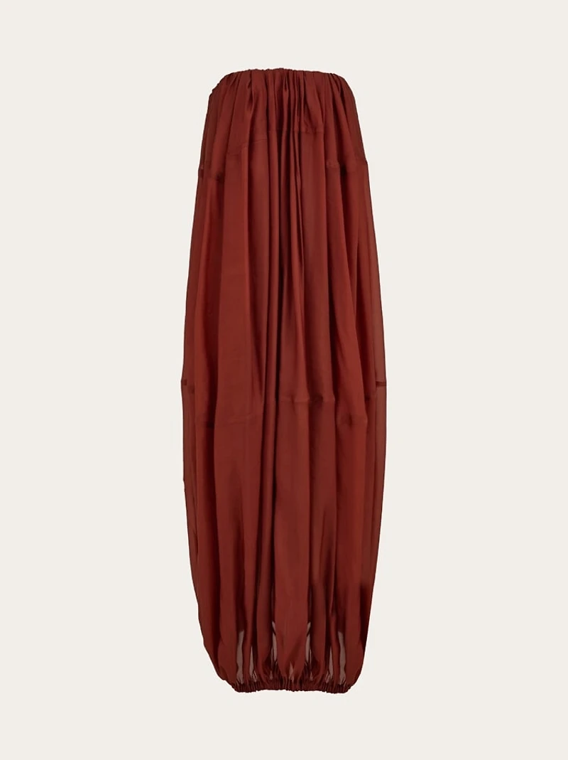 Voluminous bustier dress