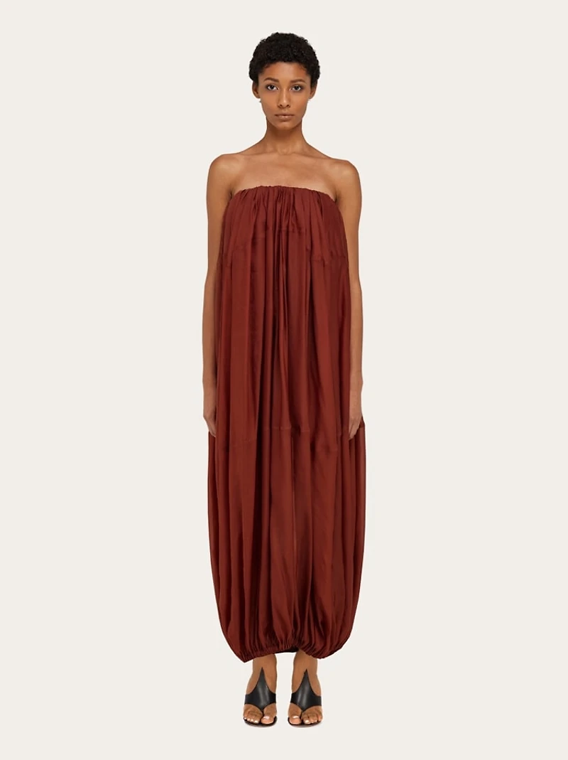 Voluminous bustier dress