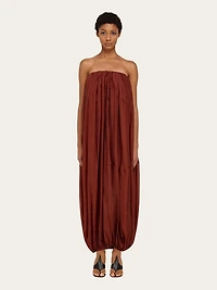 Voluminous bustier dress