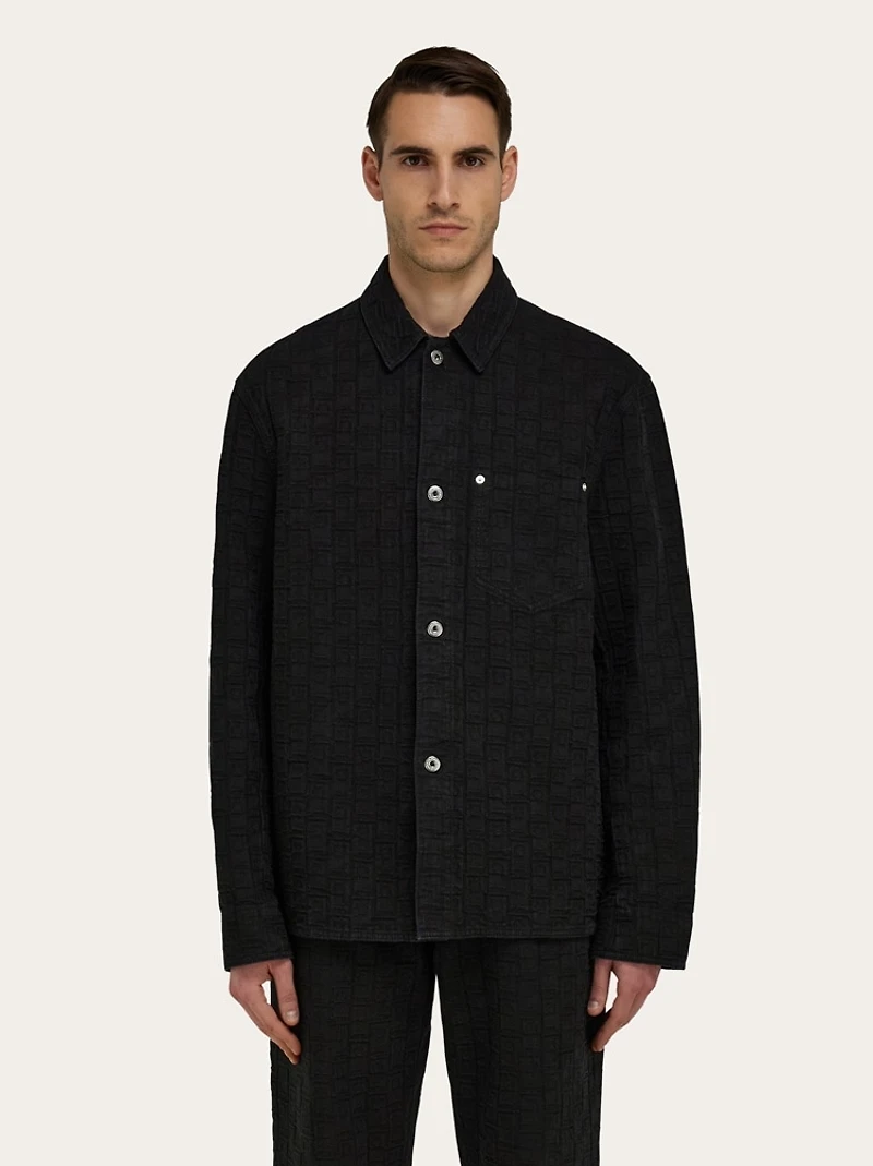 Ferragamo Monogram over shirt
