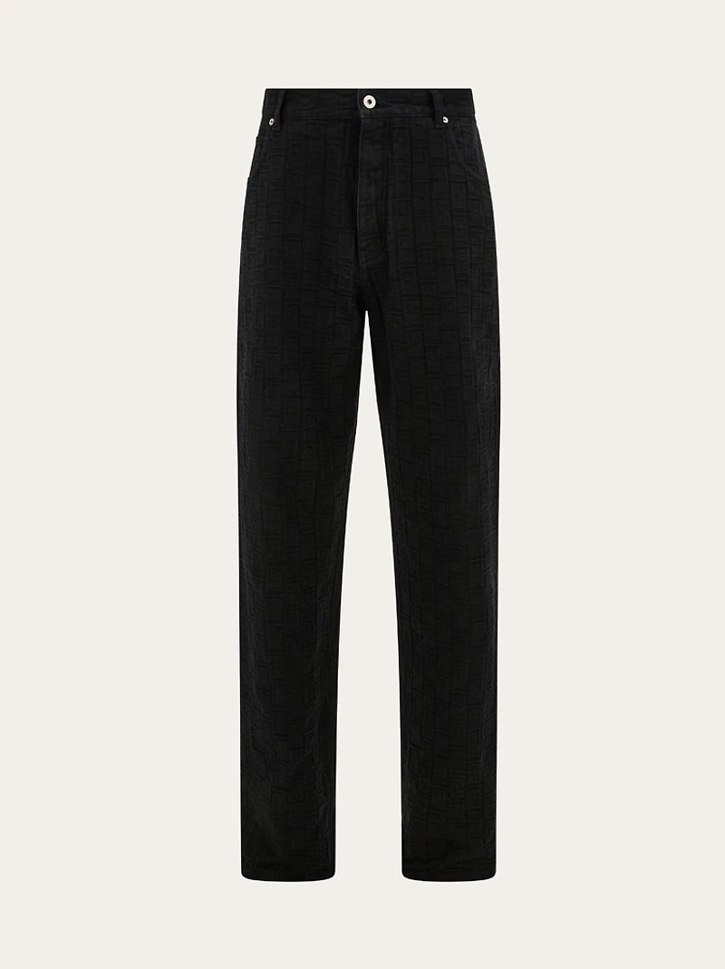 Ferragamo Monogram five pocket trousers