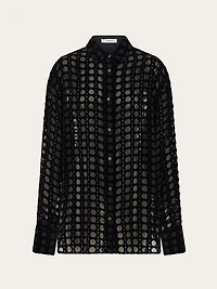 Devoré velvet shirt