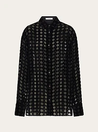 Devoré velvet shirt