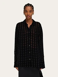 Devoré velvet shirt