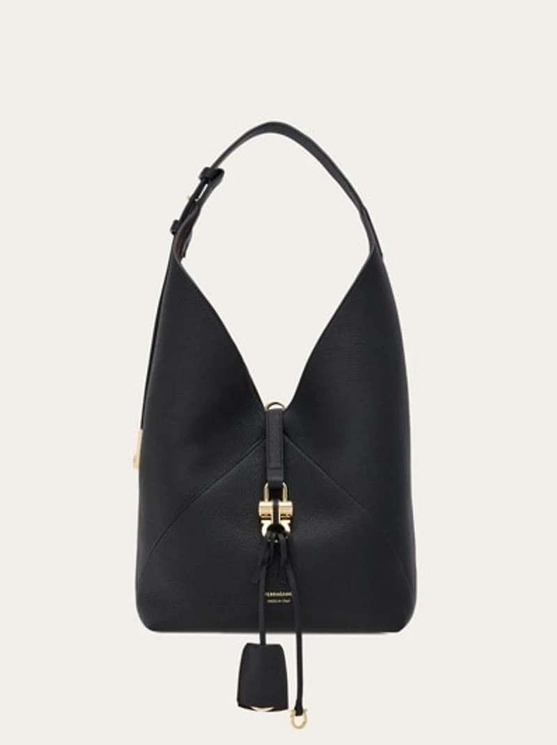 V-shaped hobo bag (M