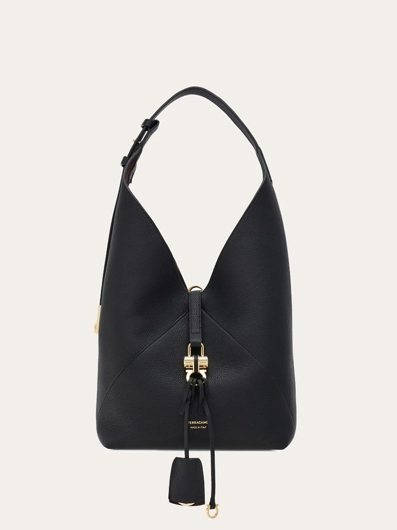 V-shaped hobo bag (M