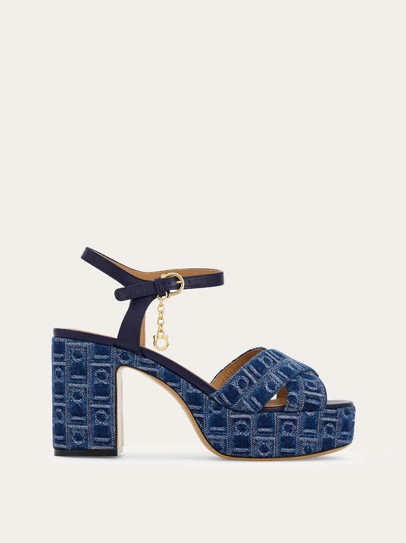Ferragamo Monogram platform sandal