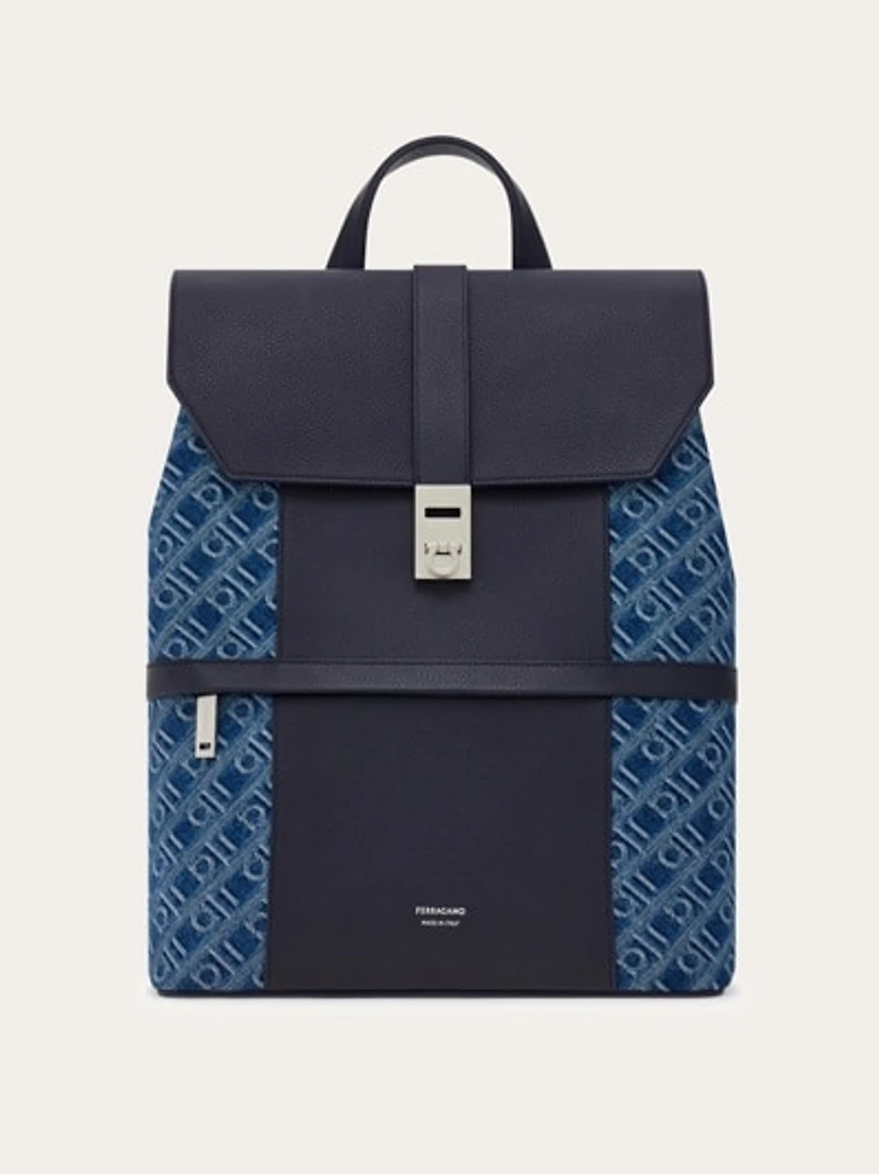 Ferragamo Monogram backpack with Gancini buckle