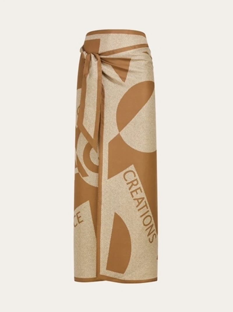 Venna logo sarong skirt