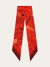 Fish print silk mini bandeau