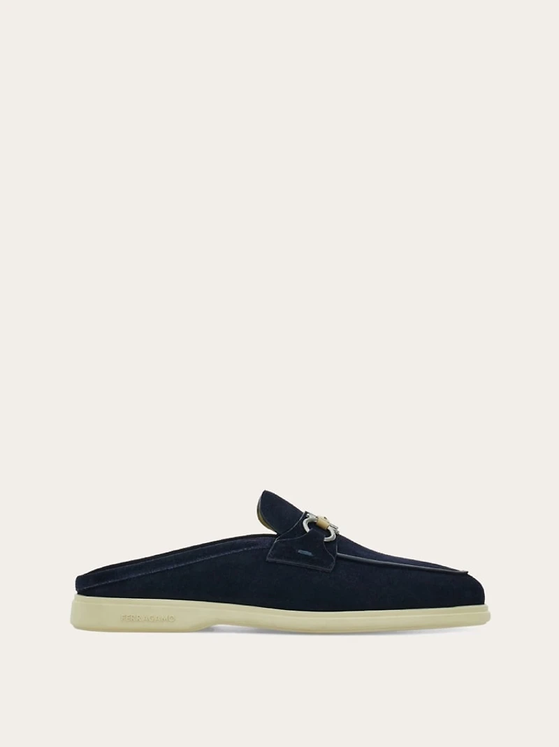 Gancini buckle loafer mule