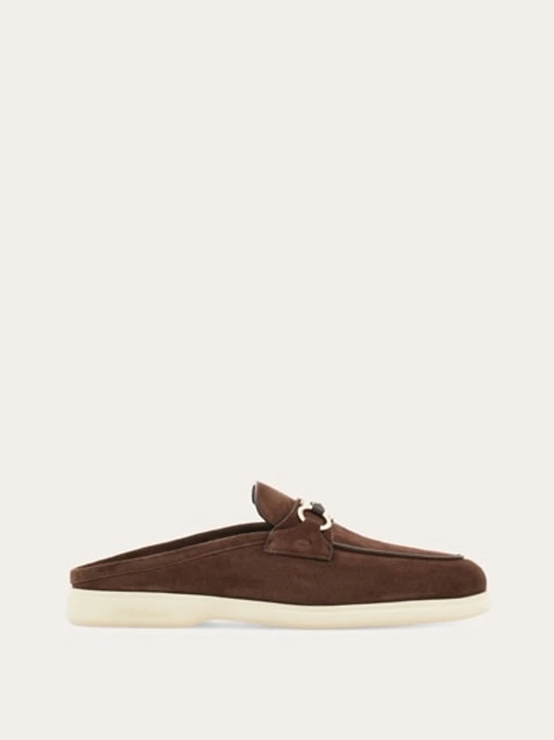 Gancini buckle loafer mule