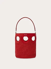 Gancini outline bucket bag (XS