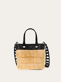 Fringed tote bag