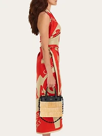 Fringed tote bag