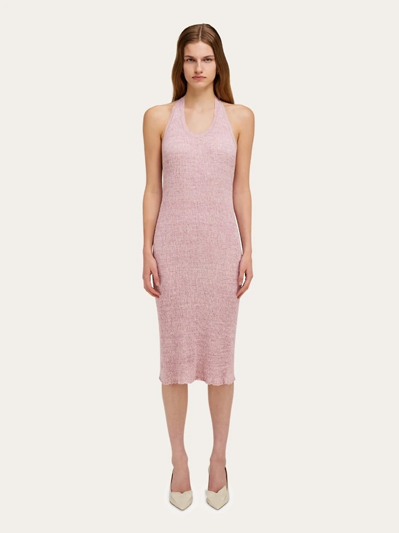 Sleeveless linen dress