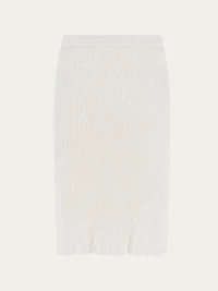 Jersey linen skirt