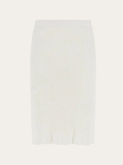 Jersey linen skirt