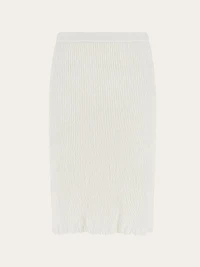 Jersey linen skirt