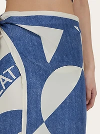 Venna logo sarong skirt