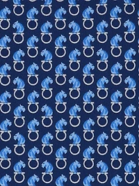 Feline print silk tie