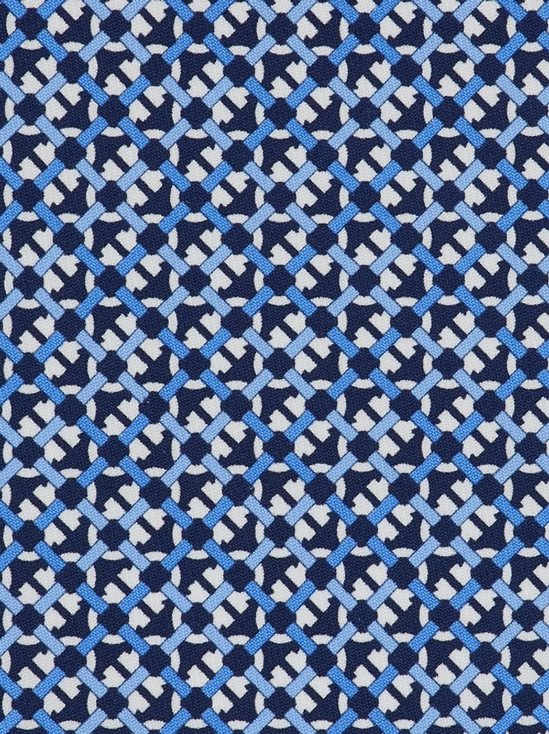 Gancini print silk tie