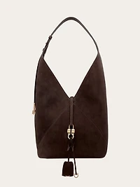 V-shaped hobo bag (L