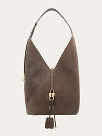 V-shaped hobo bag (L