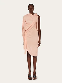 Asymmetric knitted dress