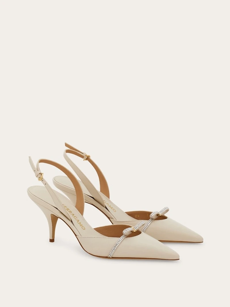 Bridal - Slingback with mini bow