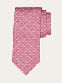 Silk tie with golf and Gancini