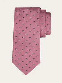 Two tone Gancini jacquard tie