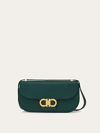 Double Gancini mini crossbody bag