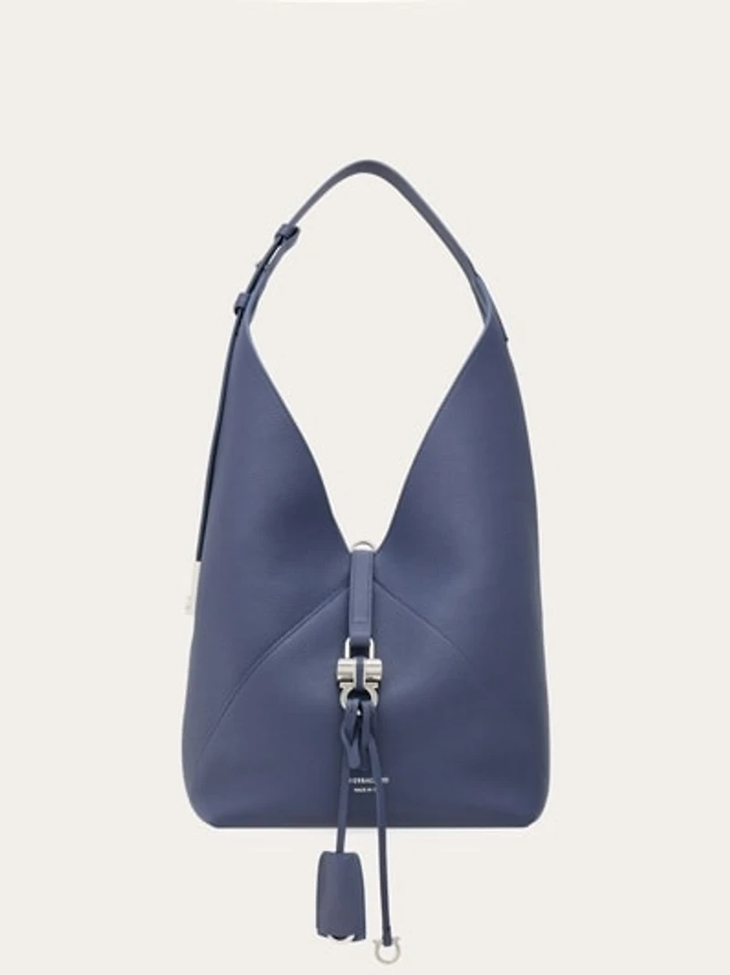 V-shaped hobo bag (M