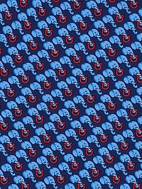 Elephant print silk tie