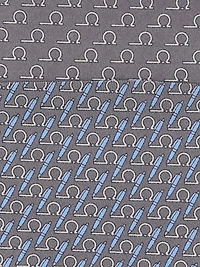Writer print silk tie