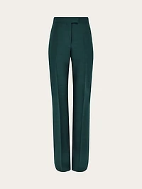 Wool faille trouser