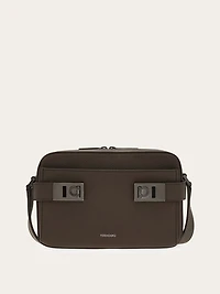 East-West crossbody bag with Gancini buckles