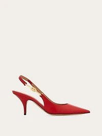 F buckle slingback pump