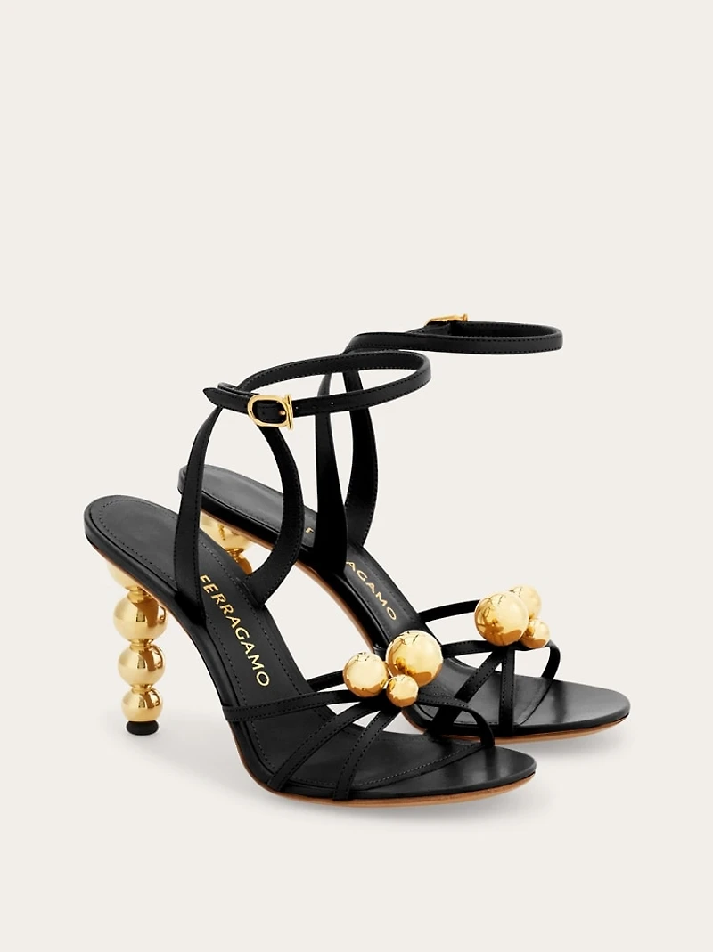 Spherical heel sandal
