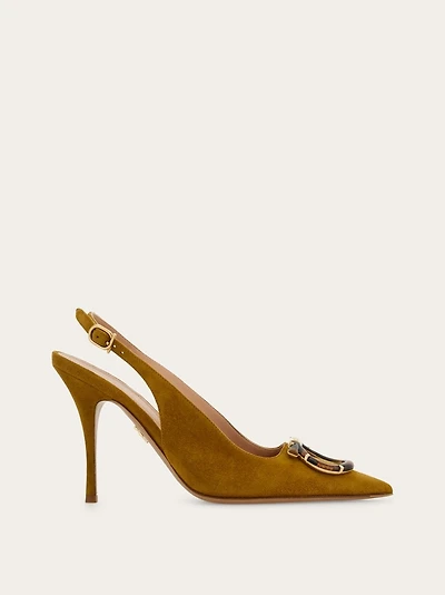 Maxi Gancini slingback pump