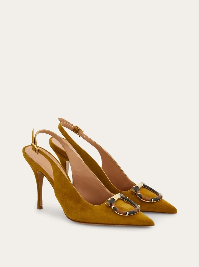Maxi Gancini slingback pump